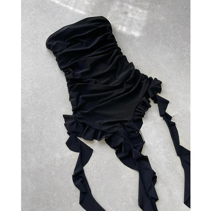 Vestido Midi Feminino Tomara que Caia com Fenda – Várias Cores Disponíveis